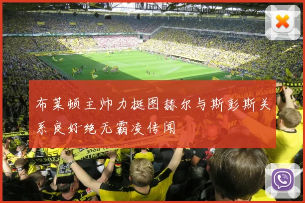 布莱顿主帅力挺图赫尔与斯彭斯关系良好绝无霸凌传闻